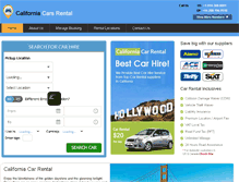 Tablet Screenshot of californiacarsrental.com